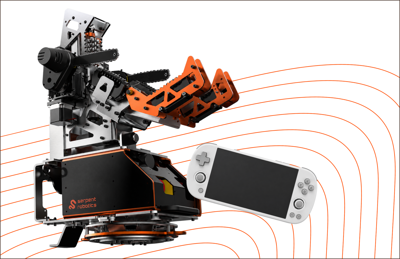 SR-01 robot with its ground controller